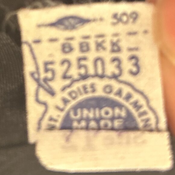 Vintage Carlye SZ12 Black Velveteen Fur Trim Dress 60's Old Hollywood Glam 50's - Picture 9 of 9